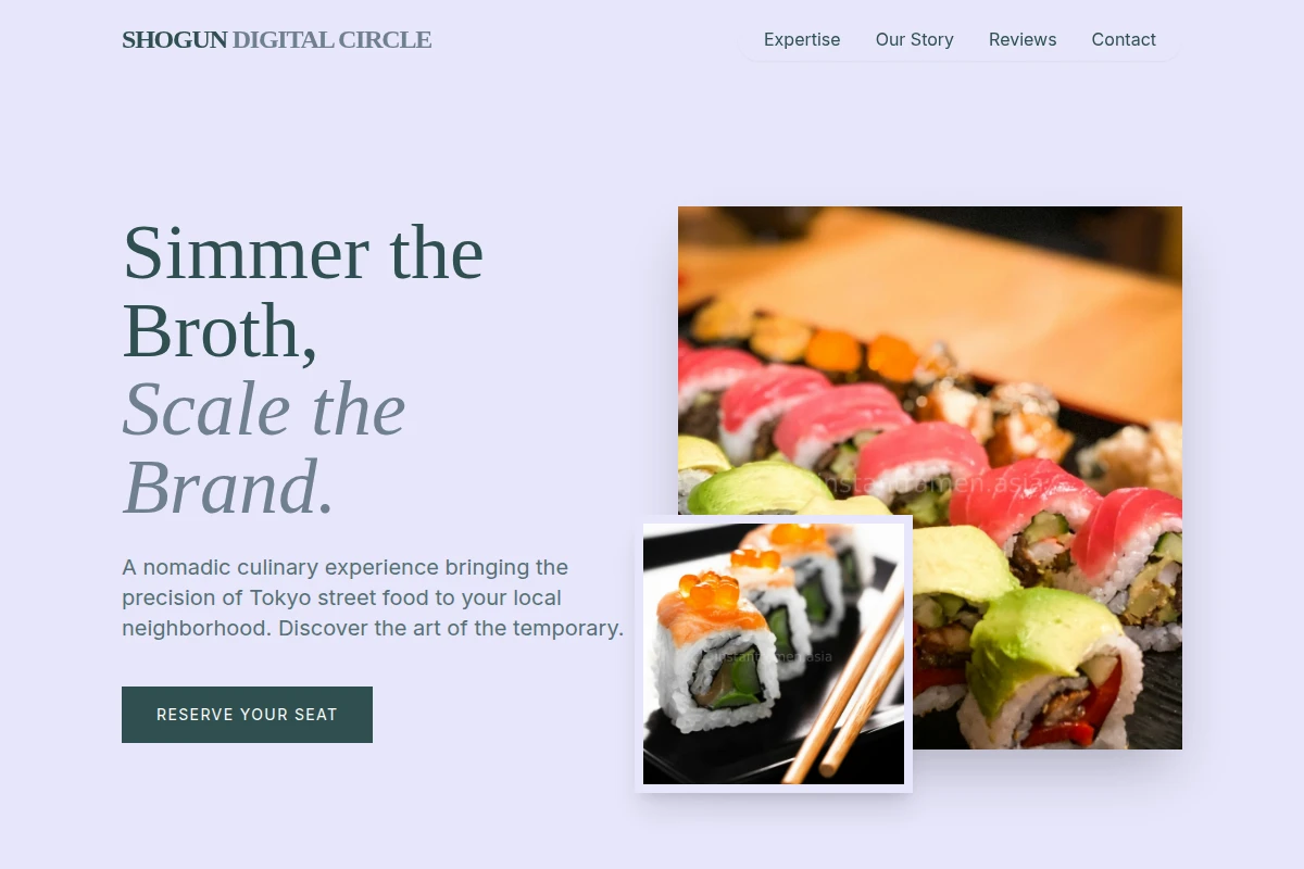 Pop-up Japanese Food
